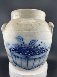 Vintage Salmon Falls Stoneware Cookie Jar | 1988 Stoneware ...