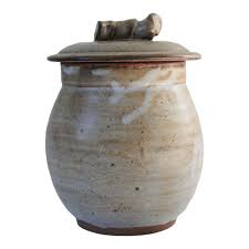 Vintage Studio Art Pottery Lidded Jar | Chairish