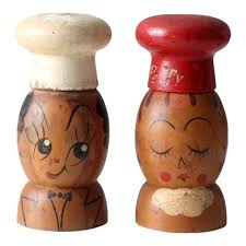 Mid-Century Japanese Salt & Pepper Shakers Pair | Chairish