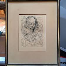 salvador dali framed print cervantes collector's guild ...