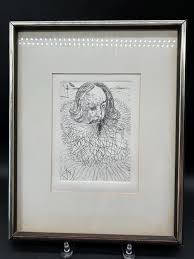 Salvador Dali Original Etching Titled Cervantes / ST25 AS ...
