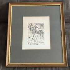 Salvador Dali Etching Don Quixote - Etsy