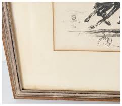 Early 20th C. Graphite or Charcoal Drawing of Polo Players ...