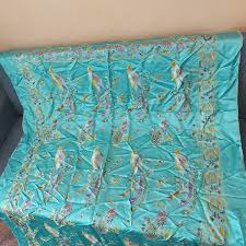 Vintage Shanghai China YIH SING ZANG Silk Factory Large Silk Cover 205x135cm | eBay