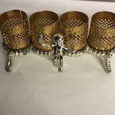 VINTAGE SAM FINK FILIGREE LIPSTICK HOLDER FOR 4 TUBES BRASS ...