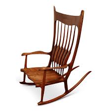 Oversized Sam Maloof Style Studio Craftsman Rocking Chair, Signed and Dated at 1stDibs | sam maloof rocking chair for sale, sam's oversized chair, oversized chair at sams