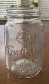 Vintage Samco Genuine Mason Canning Pint Jar, textured ...