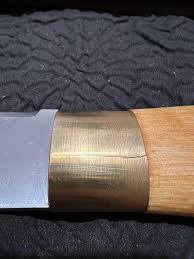 Crack on brass bolster. Replace or send back? : r/knives