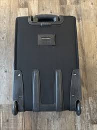 Kirkland Signature 23” Upright Expandable Wheeled Luggage Suitcase Black Cordura | eBay