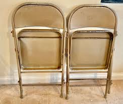 60 Available Steel Folding Vintage Chairs Antique Industrial ...