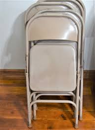Vintage Metal Folding Chair Child Size Seating Curved Back ...