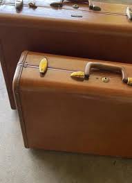 Samsonite Vintage Streamlite Suitcases Luggage Solid Brown ...