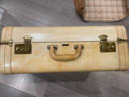 Vintage Suitcase With a Protective Zippered Cover- Carson ...