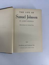 The Life Of Samuel Johnson James Boswell 1948 Hardcover | eBay