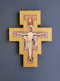 Vintage San Damiano Crucifix Wood Wall Cross Catholic Wall Art 10-1/2" | eBay