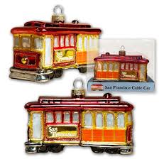 San Francisco Cable Car Glass Ornament - de Young & Legion ...