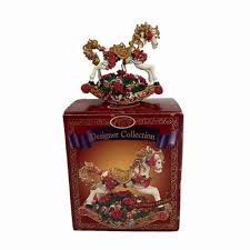 SAN FRANCISCO MUSIC Box Co Christmas Rocking Horse Ornament ...