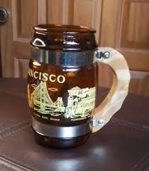 SEISTA WARE SAN FRANCISCO SOUVENIR AMBER GLASS MUG | eBay