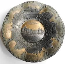 Uncommon Early 1900s Atlantic City NJ Illustrated Metal Tray ...