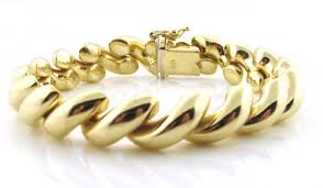14k Gold 15mm San Marco Bracelet 7 Inches| Sarraf.com