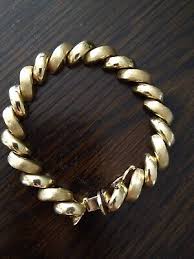 Vintage 14k Yellow Gold San Marcos Macaroni polished and ...