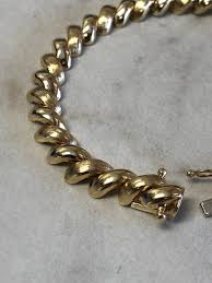 7"....14kt Yellow Gold Lady's 7mm San Marco Italian Style ...