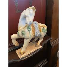 1980s Tang Style Glazed Terra Cotta Horse | Chairish