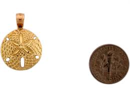 Real Sand Dollar Cute Beach Lovers 2.6cm Charm Pendant (JL ...