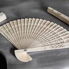 Personalized Sandalwood Wedding Fans: Custom Rustic Favors ...