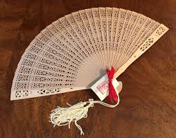 Delicate 8" Laser Cut Wooden Fan Japan | eBay