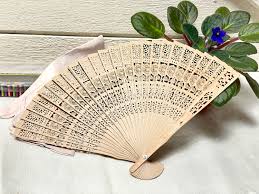 Vintage Oriental Wood Hand Fan: Collectible Cut-out Design ...