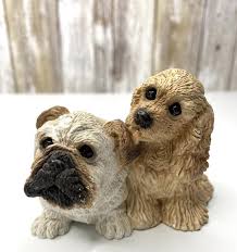 Vintage Stone Critters 1987 BullDog Pup & Cocker SC-269 Dog ...