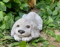 ute puppy statue Cocker spaniel figure Concrete spaniel ...