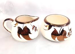 English Ware Lancaster Sandland Ltd. Hanley England Open Sugar & Creamer Set | eBay