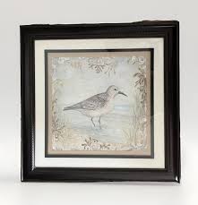 Kate McRostie 'Shore Birds' Canvas Print Matted Framed 19.5 ...