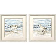 Paragon Beach Sandpipers S/2 Blue 17 X 17 X 1 Wall Art ...