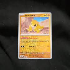 Sandshrew - Reverse Holofoil - Scarlet and Violet 151 - 2023 ...