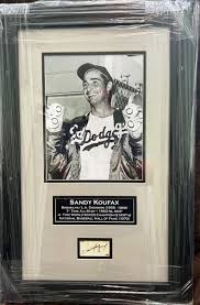 Sandy Koufax Framed Autographed Picture with JSA Authentication Certificate | eBay