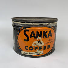 Vintage Tin Can, Sanka Coffee, Collectible Tin, Round Tin Can, Rare Tin Can, Collector Gift, Coffee Shop Decor, Country Kitchen Vintage Gift - Etsy