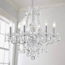 AGV LIGHTING Crystal Chandeliers Light Fixture, Mid-Century ...