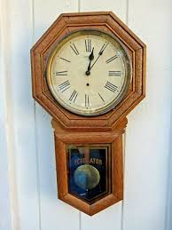 1900 Sessions Oak Cased Long Drop Regulator Clock-Fancy American | eBay