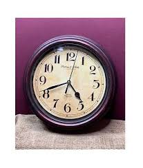 STERLING & NOBLE 8.5" PLASTIC FRAMED IN A BRONZE COLOR WALL CLOCK - TESTED | eBay