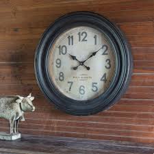 Schoolhouse Clock - Iron Accents