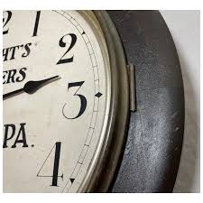 antique 19th century Seth Thomas Jewelers wooden veneer wood . For Sale at Ruby Lane