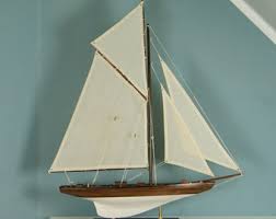 Large Sailing Yacht Single-masted on Pedestal - Etsy
