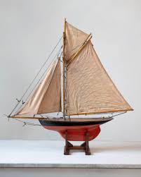 Gamages Gaff Rigged Cutter Pond Yacht | Chairish