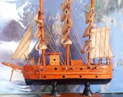 Vintage Wooden Ship Miniture Handmade in Ireland - Etsy