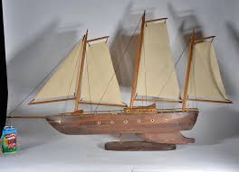 Sold at Auction: FOLK ART HAND MADE BOAT