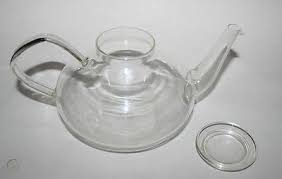 Vintage 1960 SCHOTT MAINZ JENA GLASS TEA POT with Lid ...
