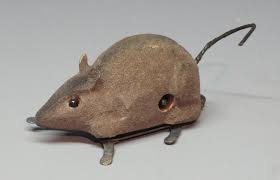 Sold at Auction: RARE TIN WIND UP RUNNING MOUSE